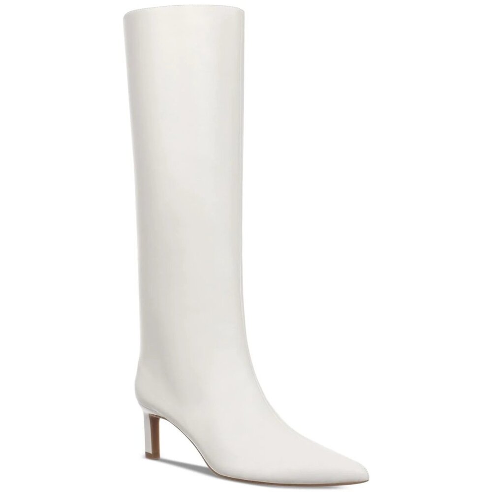 NWOB On 34th Rachelle Stovepipe Knee High Boots Bone Size 8